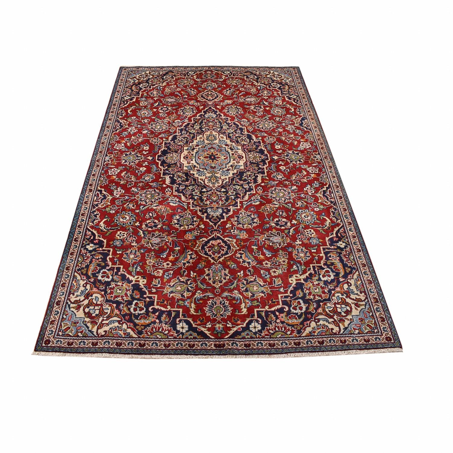 Tapis persan - Keshan - 244 x 146 cm - rouge