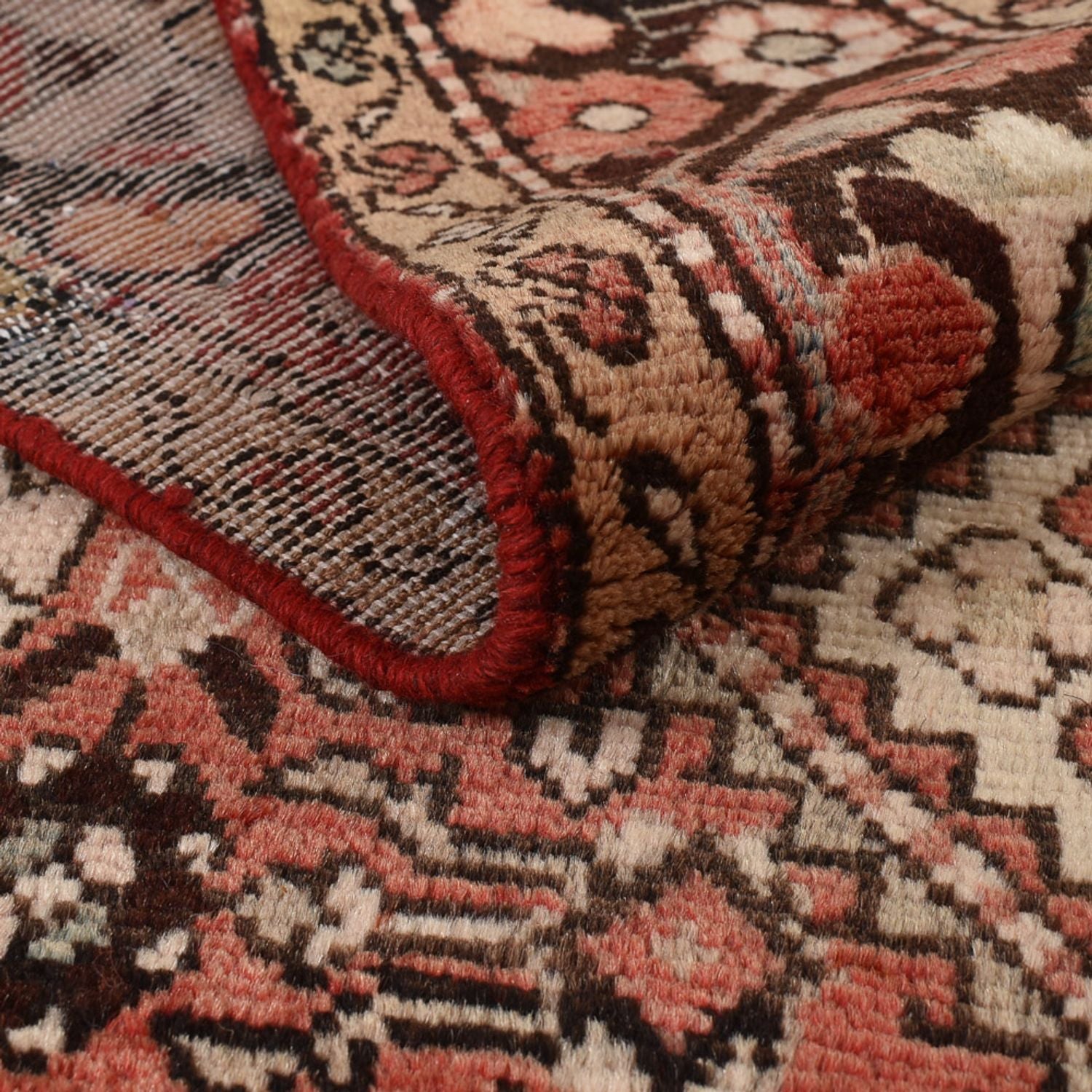 Tapis persan - Nomadic - 218 x 154 cm - rouge clair