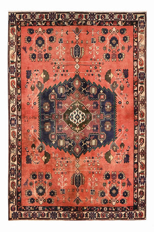 Tapis persan - Nomadic - 237 x 155 cm - rouge clair
