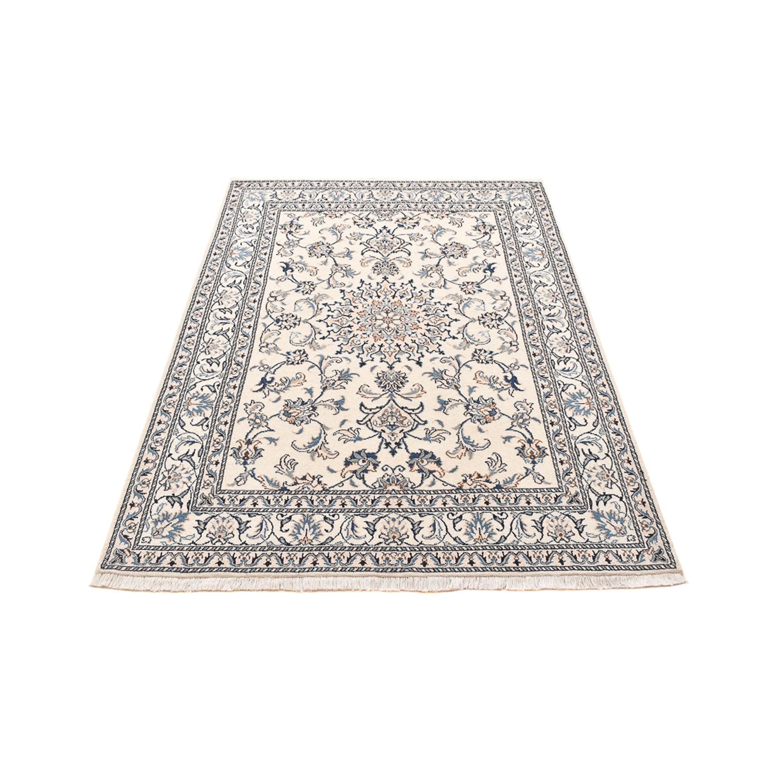 Tapis persan - Nain - 200 x 144 cm - beige clair