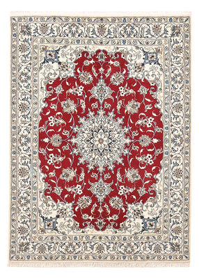 Tapis persan - Nain - 197 x 150 cm - rouge