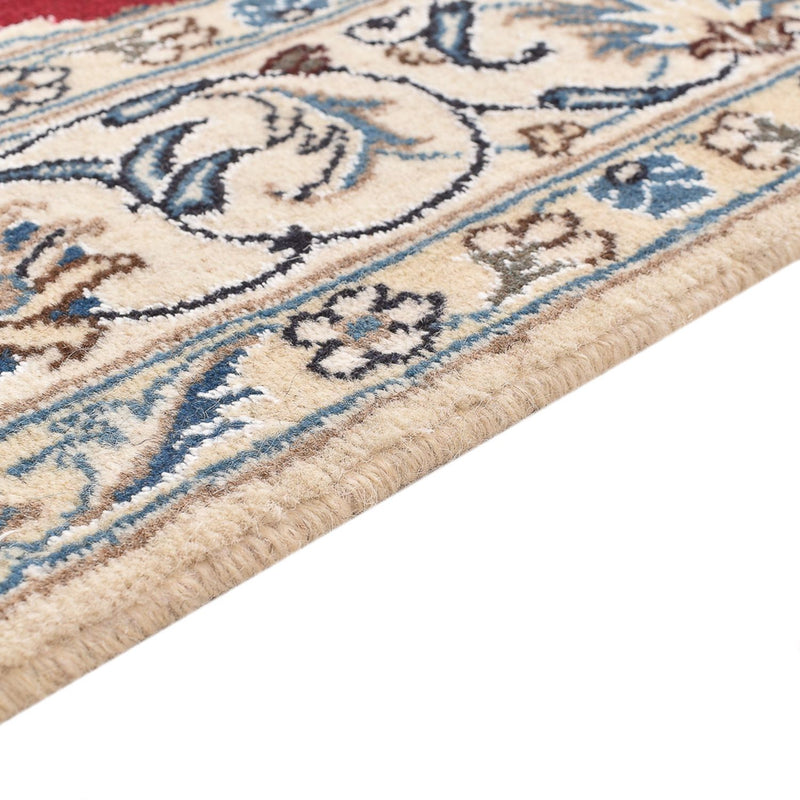Tapis persan - Nain - 197 x 150 cm - rouge