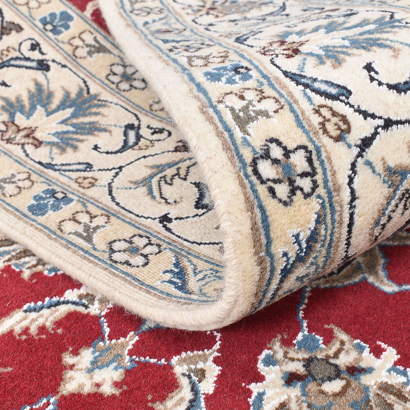 Tapis persan - Nain - 197 x 150 cm - rouge