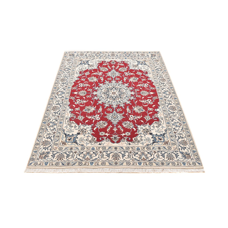 Tapis persan - Nain - 197 x 150 cm - rouge