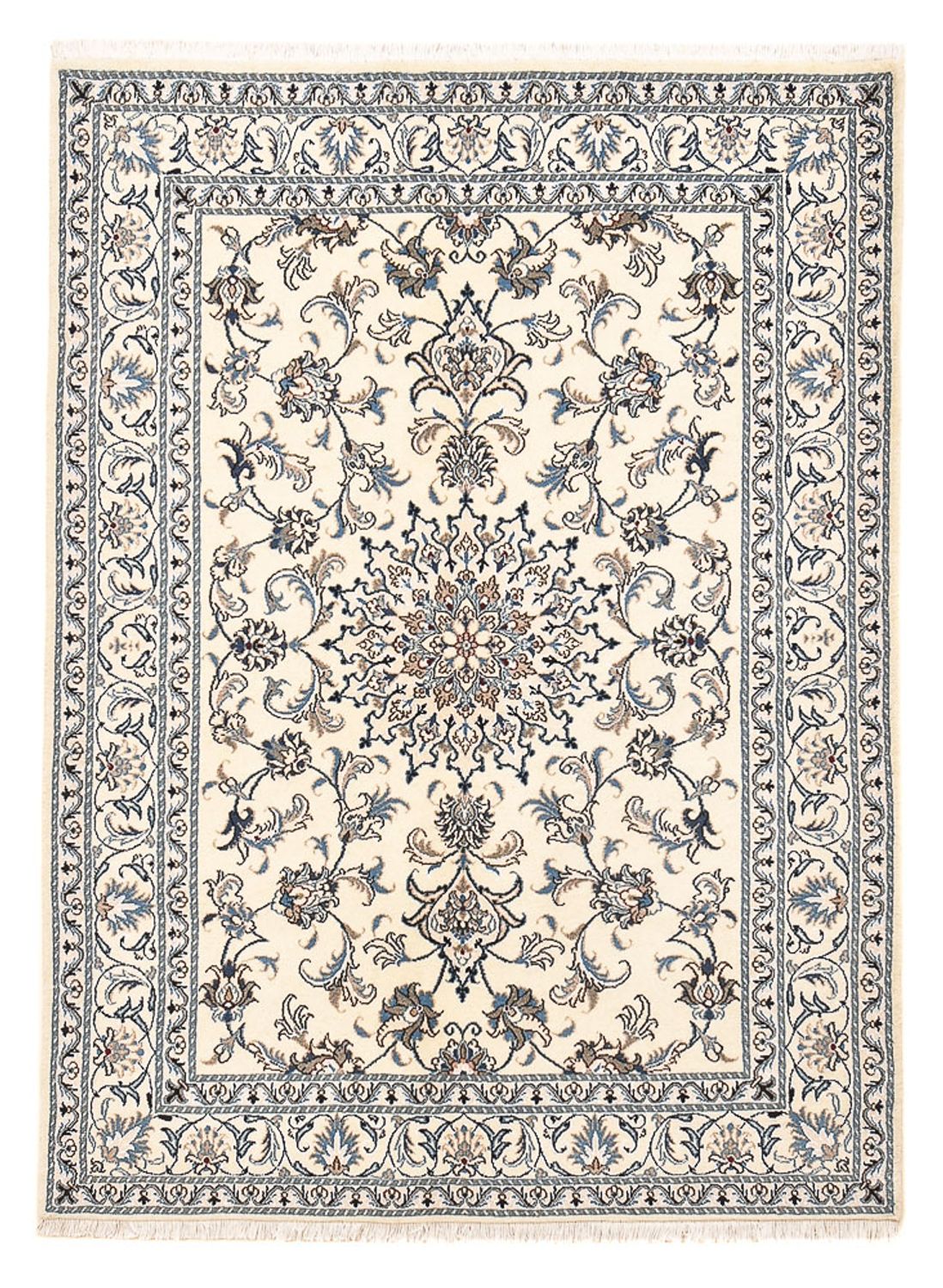 Tapis persan - Nain - 195 x 150 cm - beige clair