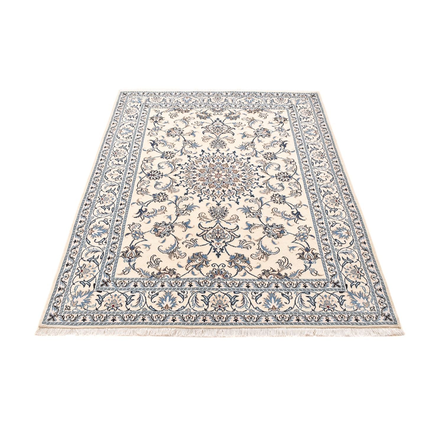 Tapis persan - Nain - 195 x 150 cm - beige clair