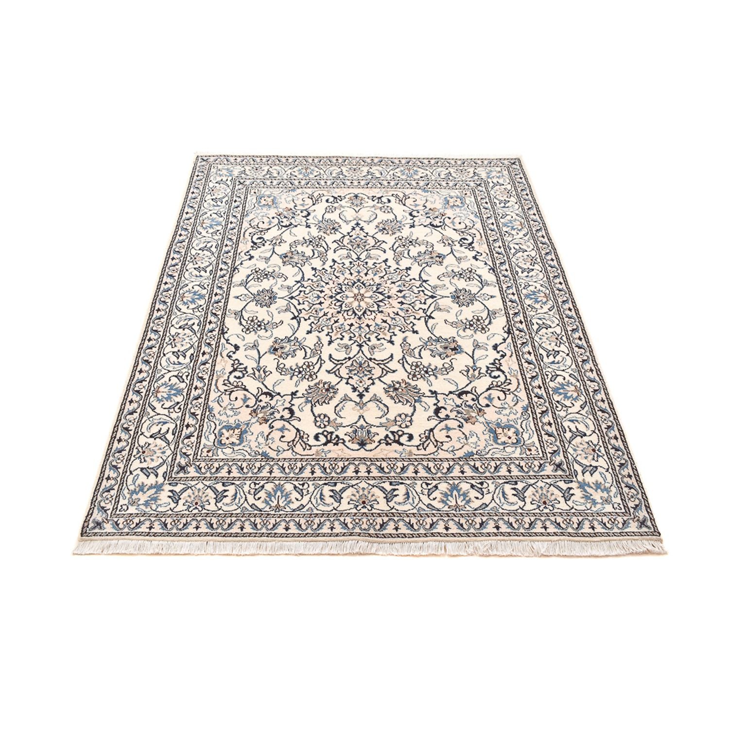 Tapis persan - Nain - 195 x 150 cm - beige clair