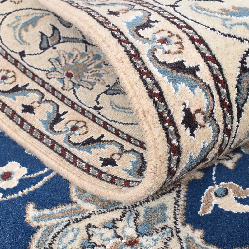 Tapis persan - Nain - 212 x 147 cm - bleu