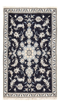 Tapis persan - Nain - 140 x 87 cm - bleu foncé