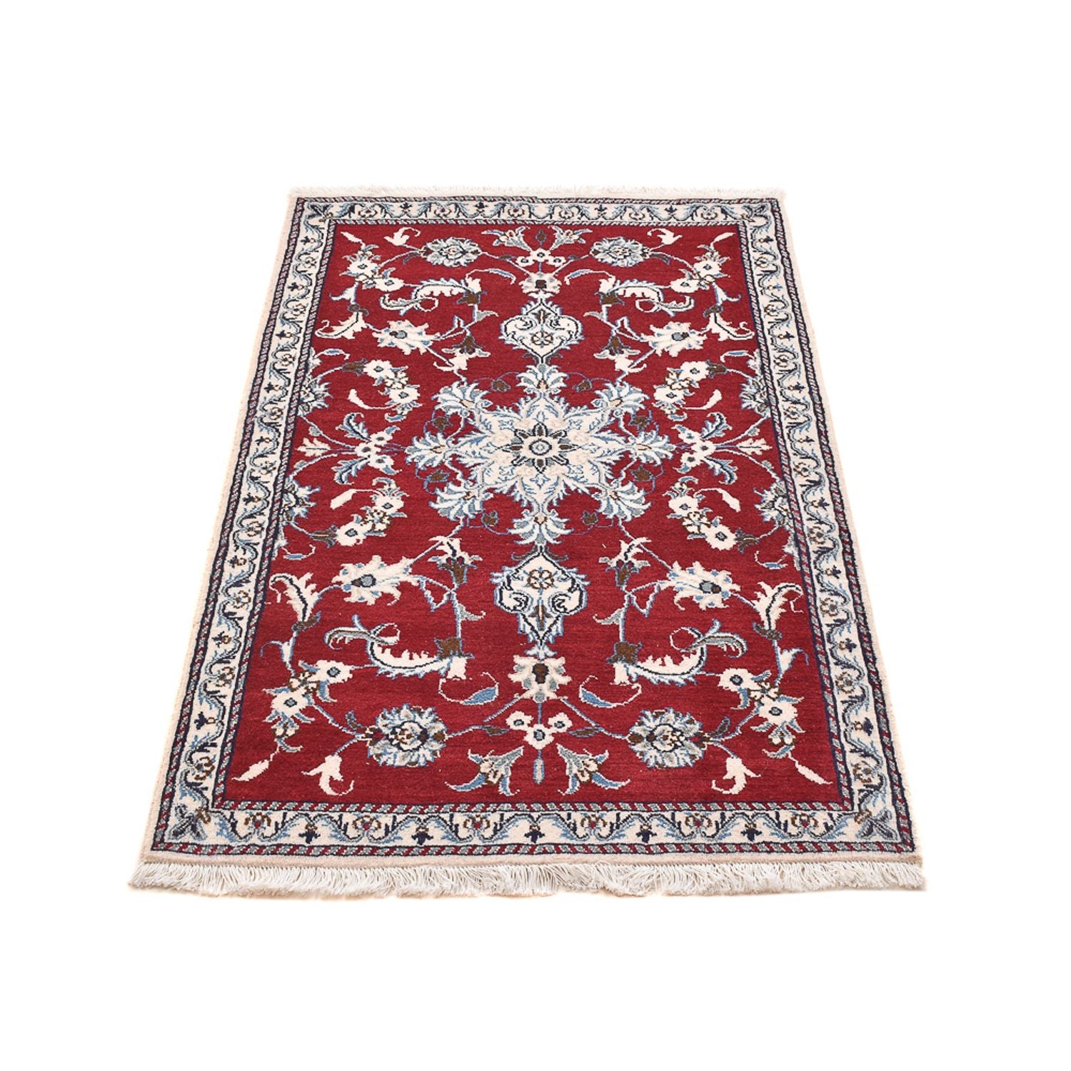 Tapis persan - Nain - 137 x 90 cm - rouge