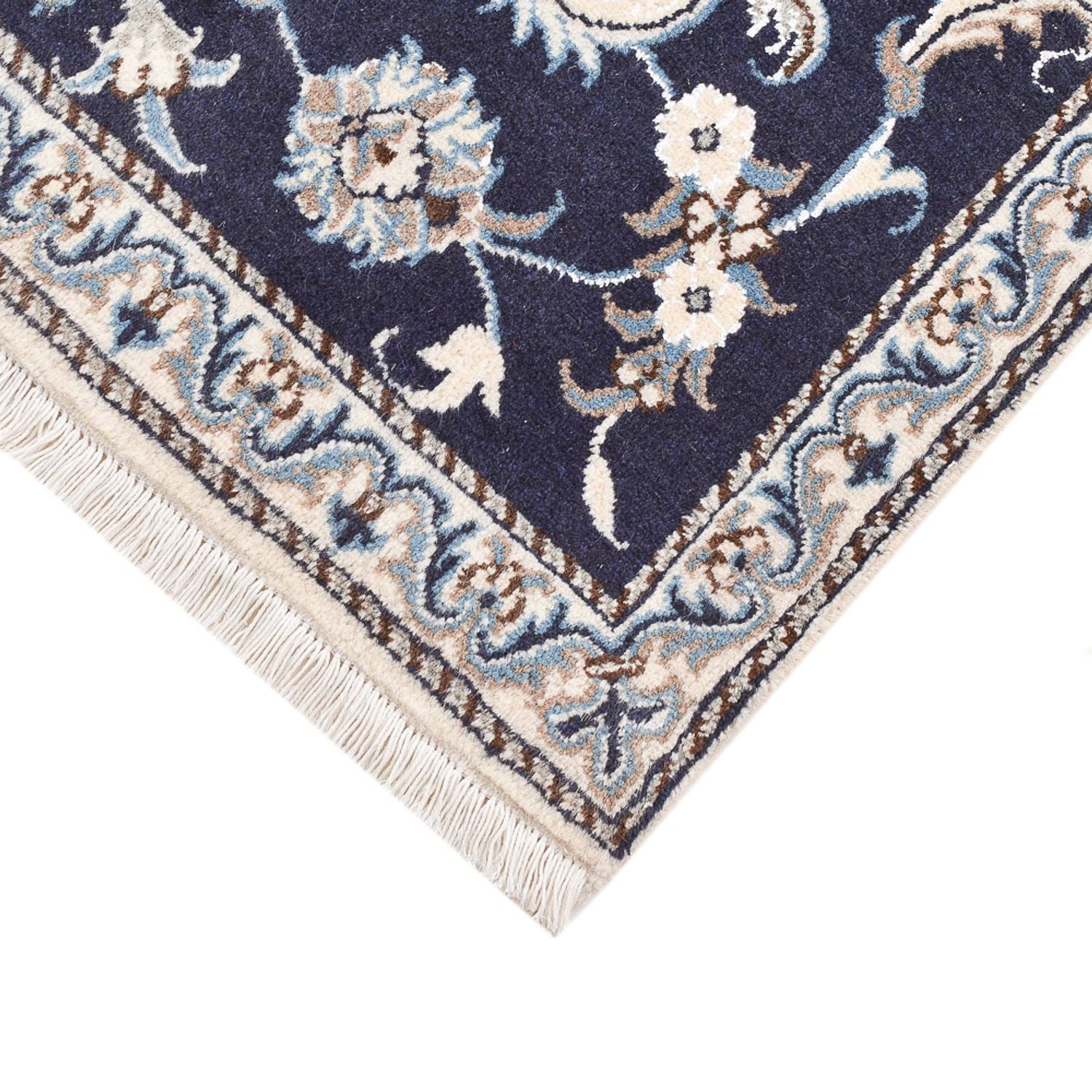 Tapis persan - Nain - 140 x 87 cm - beige foncé