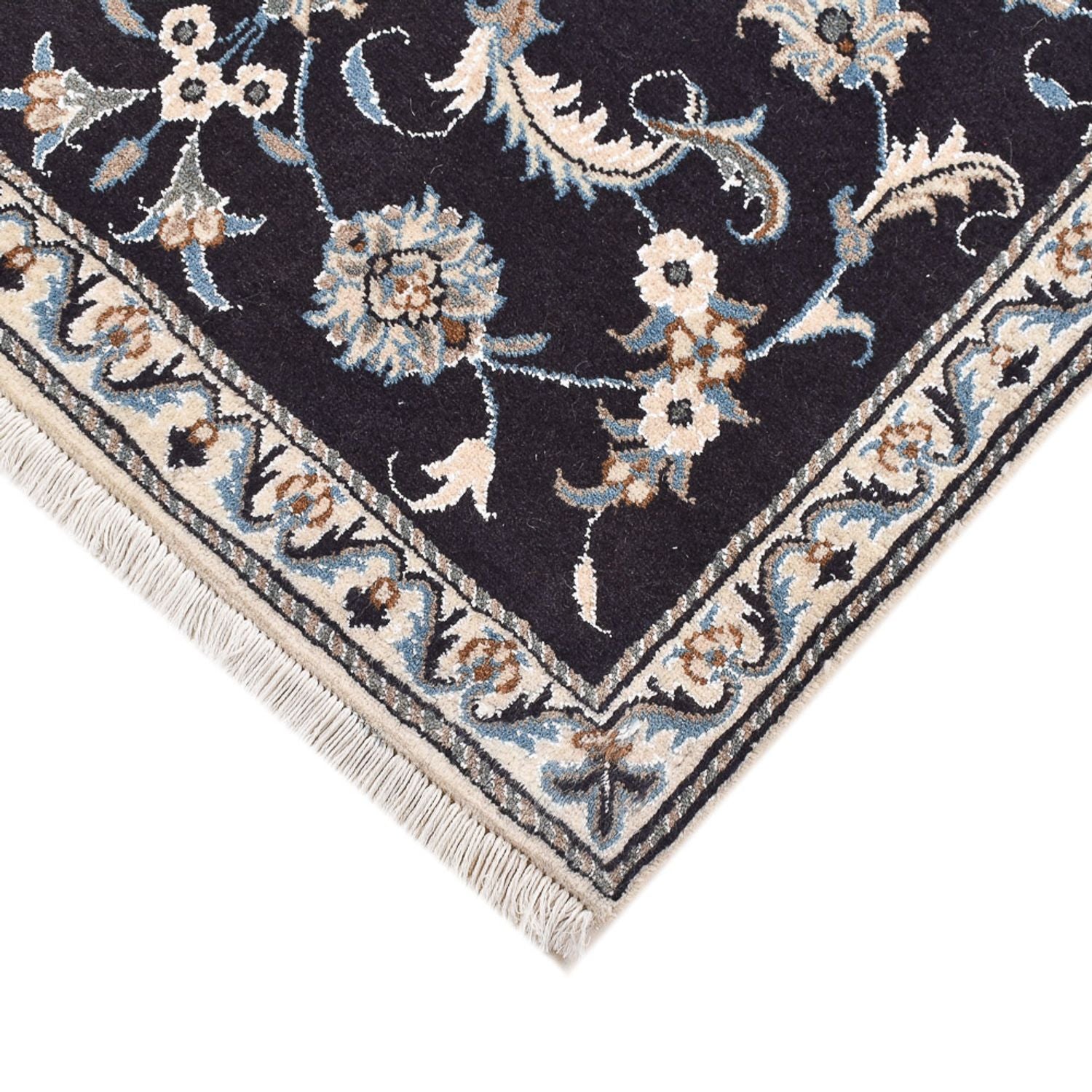 Tapis persan - Nain - 145 x 87 cm - beige foncé