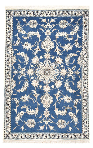 Tapis persan - Nain - 143 x 86 cm - bleu