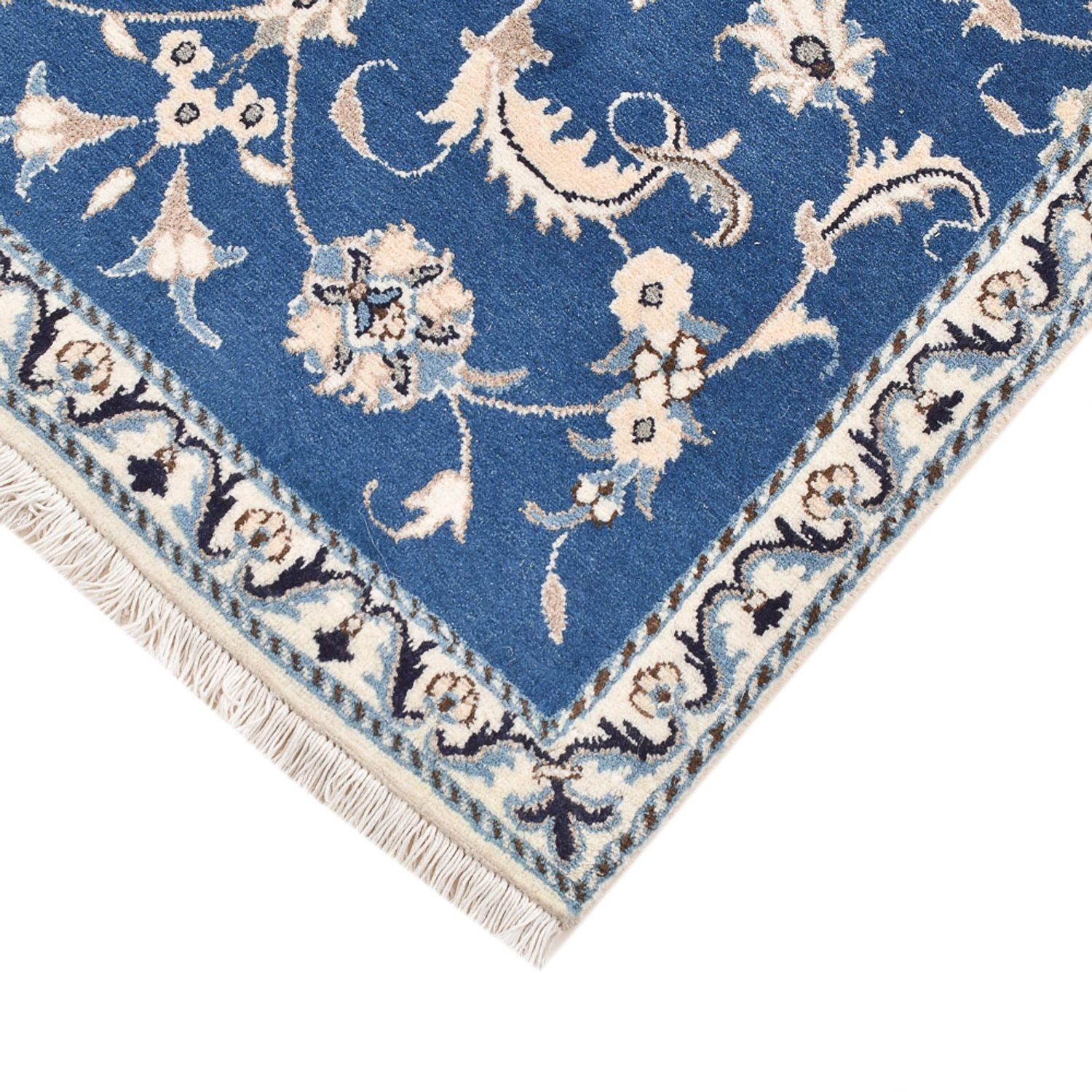 Tapis persan - Nain - 143 x 86 cm - bleu