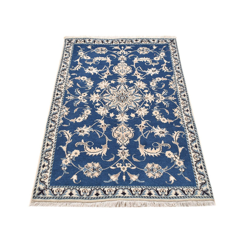 Tapis persan - Nain - 143 x 86 cm - bleu