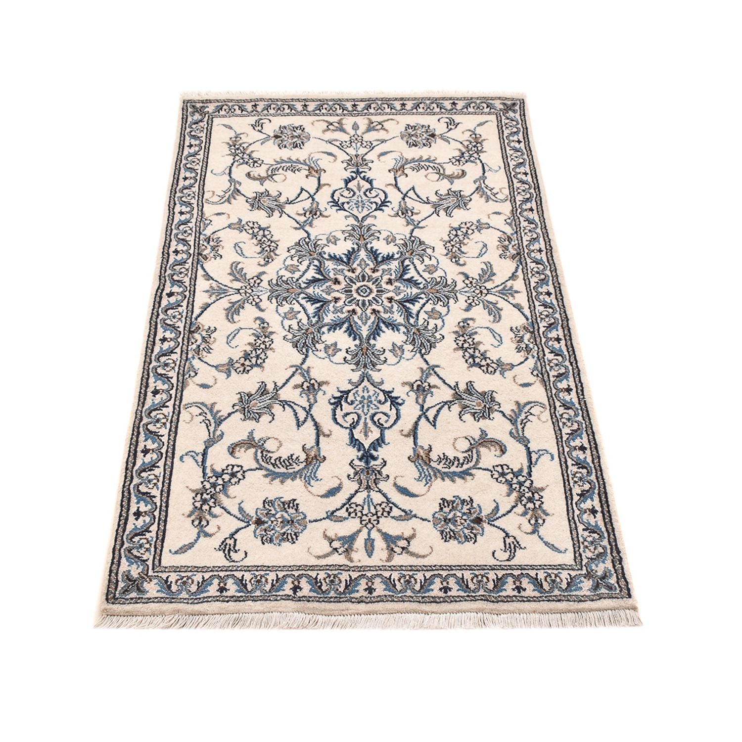 Tapis persan - Nain - 148 x 84 cm - beige clair