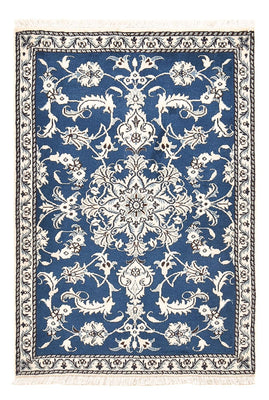 Tapis persan - Nain - 133 x 90 cm - bleu
