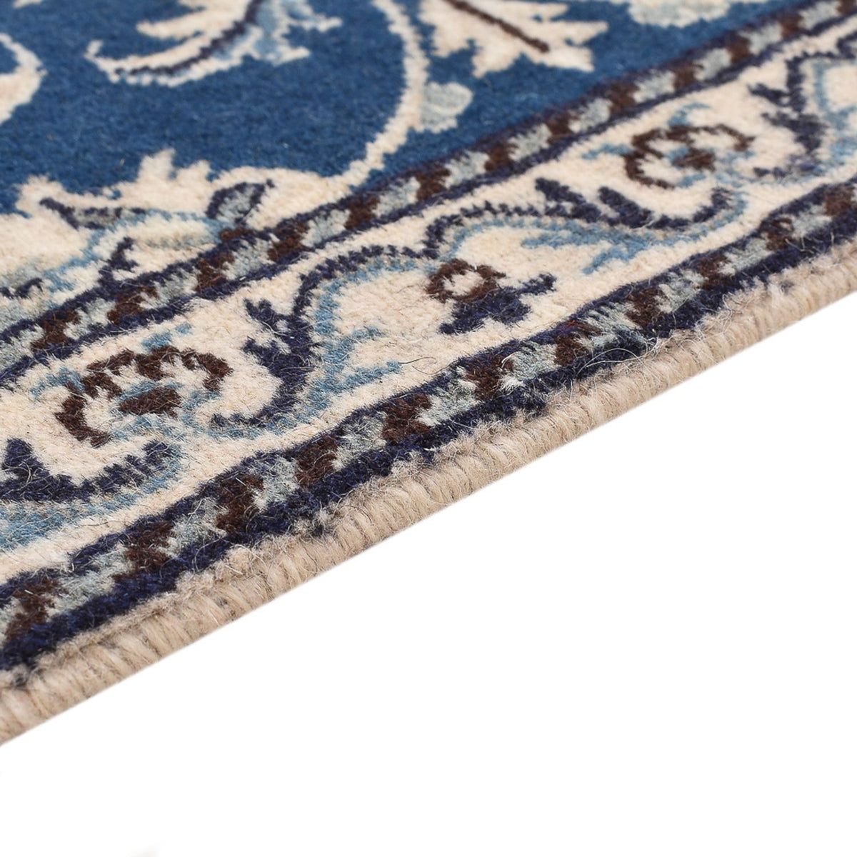 Tapis persan - Nain - 133 x 90 cm - bleu