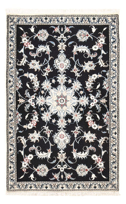 Tapis persan - Nain - 142 x 87 cm - bleu foncé