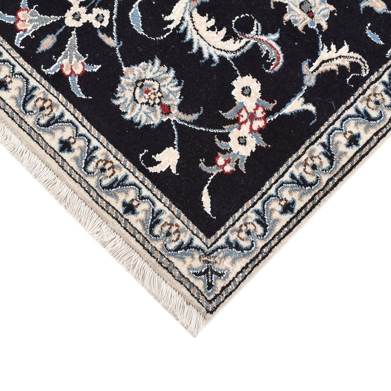 Tapis persan - Nain - 142 x 87 cm - bleu foncé