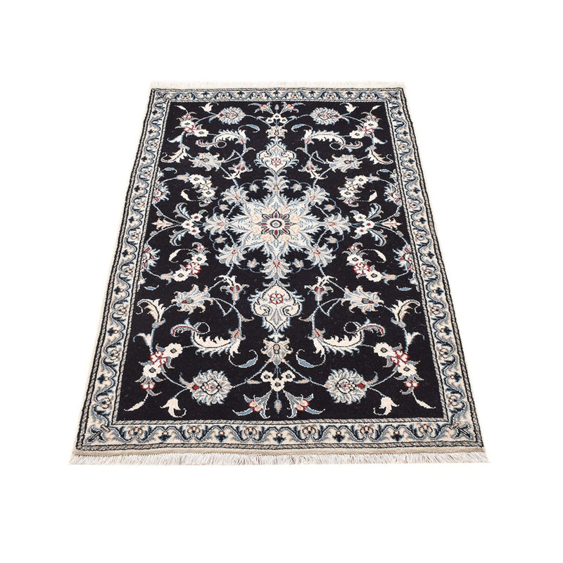 Tapis persan - Nain - 142 x 87 cm - bleu foncé