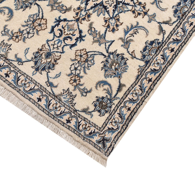 Tapis de couloir Tapis persan - Nain - 295 x 77 cm - blanc