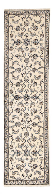 Tapis de couloir Tapis persan - Nain - 289 x 78 cm - beige