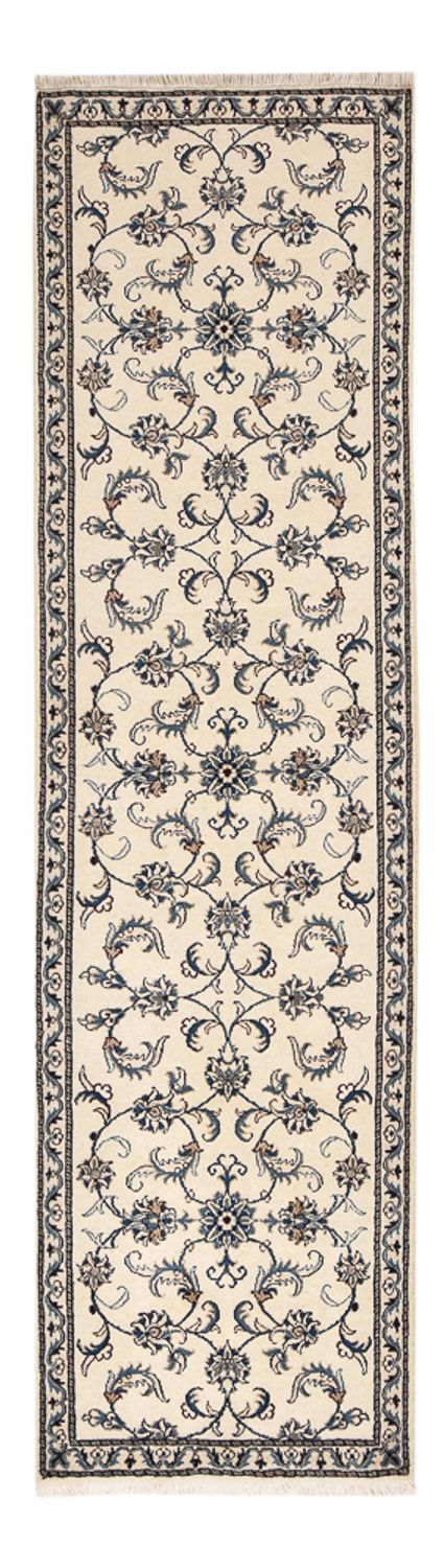 Tapis de couloir Tapis persan - Nain - 287 x 80 cm - beige