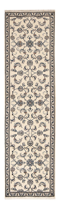 Tapis de couloir Tapis persan - Nain - 287 x 80 cm - beige