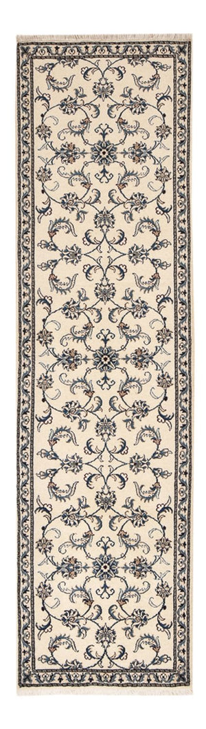Tapis de couloir Tapis persan - Nain - 287 x 80 cm - beige