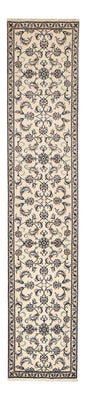 Tapis de couloir Tapis persan - Nain - 377 x 79 cm - beige