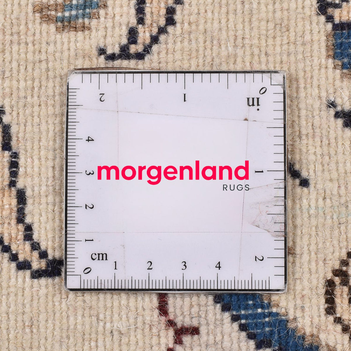 Tapis de couloir Tapis persan - Nain - 377 x 79 cm - beige