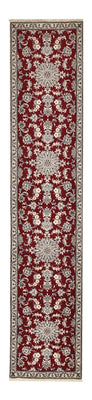 Tapis de couloir Tapis persan - Nain - 385 x 78 cm - rouge foncé