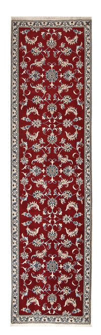 Tapis de couloir Tapis persan - Nain - 290 x 78 cm - rouge