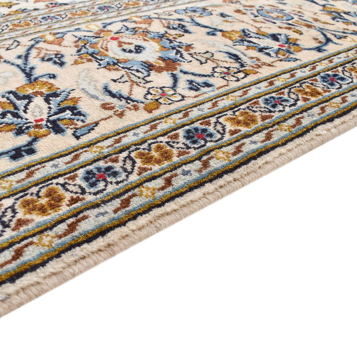 Tapis persan - Keshan - 299 x 203 cm - beige foncé