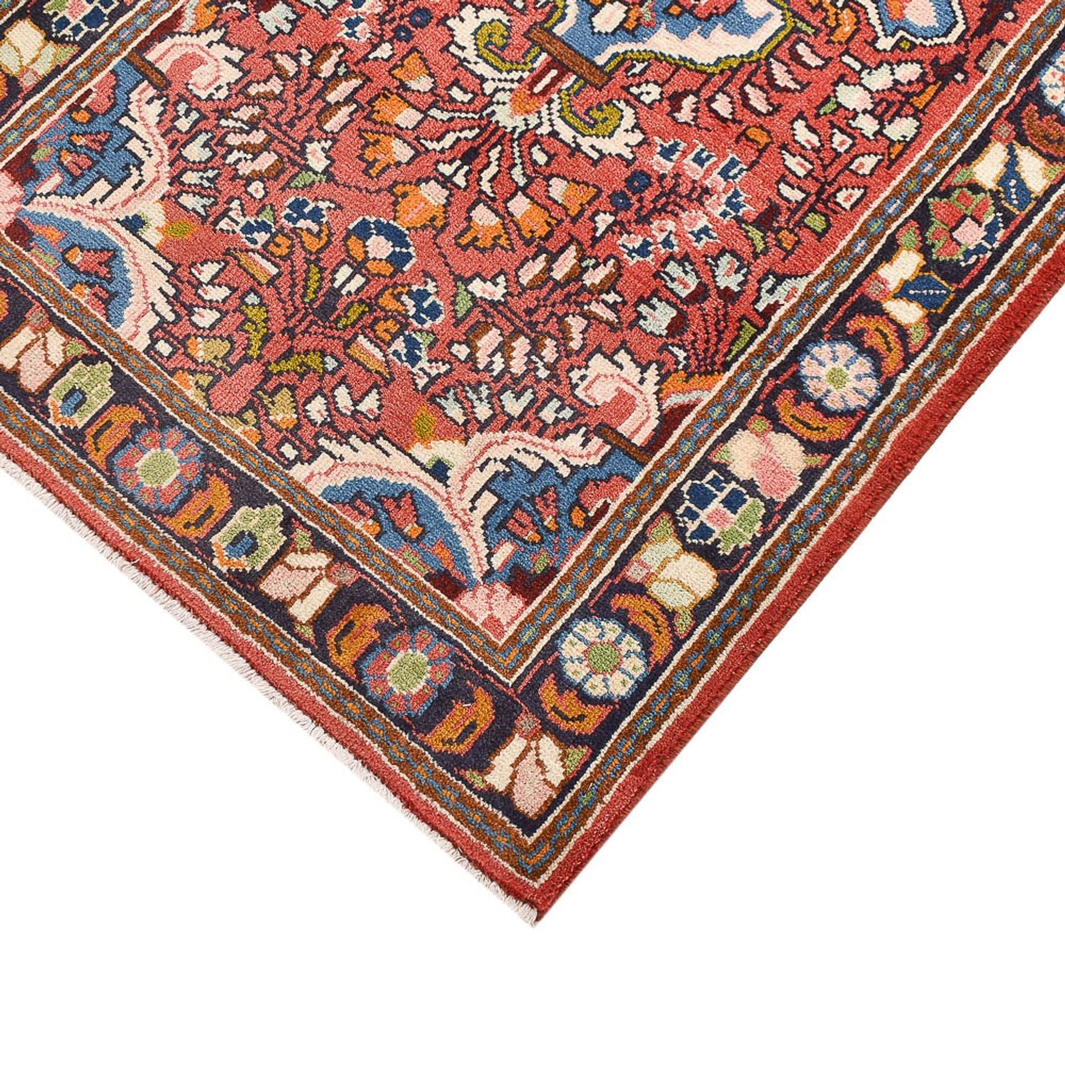 Tapis persan - Nomadic - 142 x 76 cm - rouge