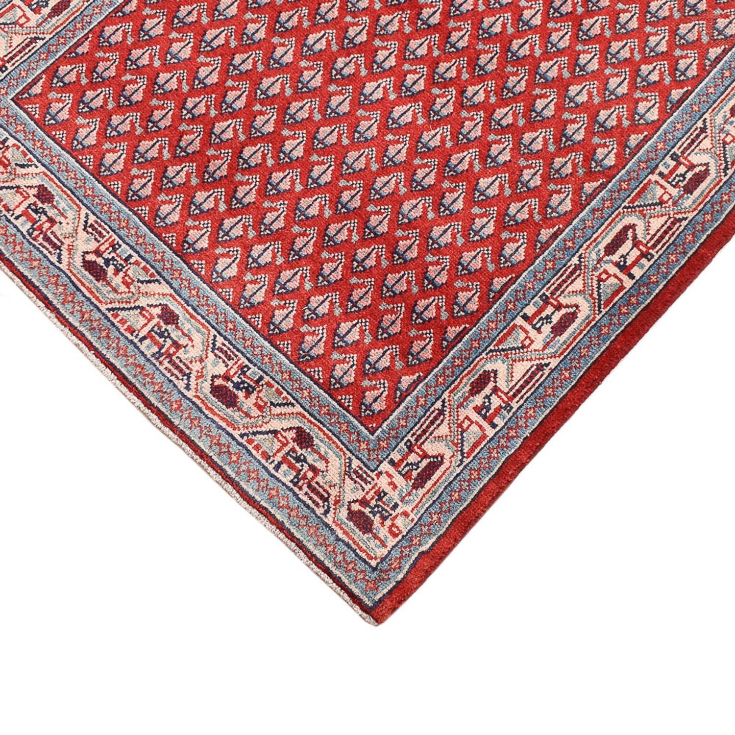 Tapis persan - Mir - 135 x 66 cm - rouge foncé