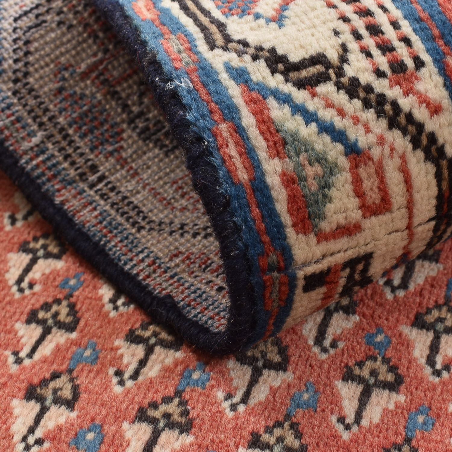Tapis persan - Mir - 123 x 62 cm - rouge clair