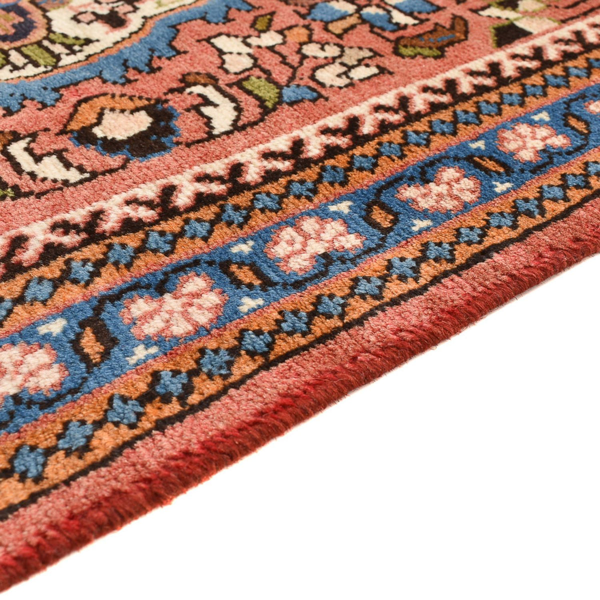 Tapis persan - Nomadic - 126 x 71 cm - rouge clair