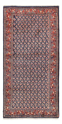 Tapis persan - Mir - 129 x 63 cm - rouge foncé