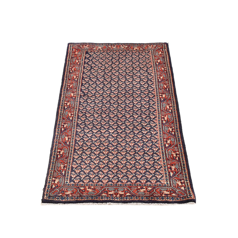Tapis persan - Mir - 129 x 63 cm - rouge foncé
