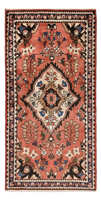 Tapis persan - Nomadic - 153 x 79 cm - rouge clair