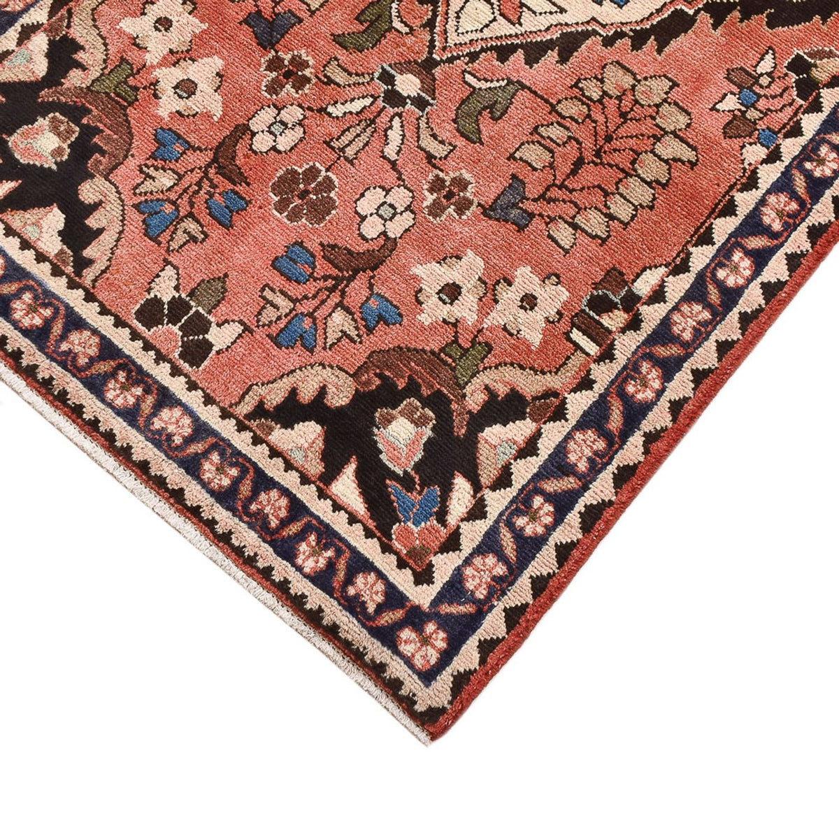 Tapis persan - Nomadic - 153 x 79 cm - rouge clair