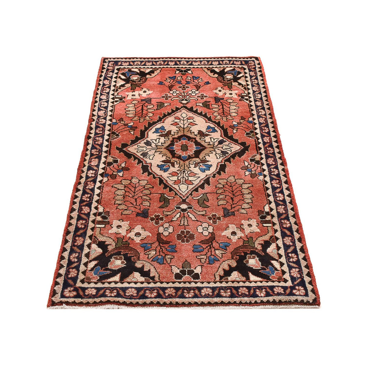 Tapis persan - Nomadic - 153 x 79 cm - rouge clair