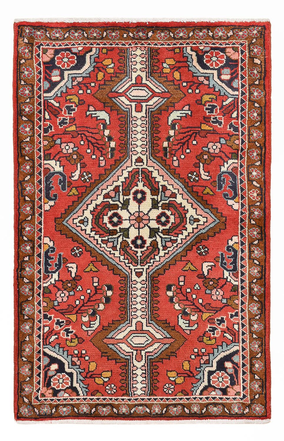 Tapis persan - Nomadic - 107 x 76 cm - rouge