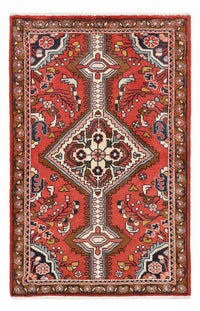 Tapis persan - Nomadic - 107 x 76 cm - rouge