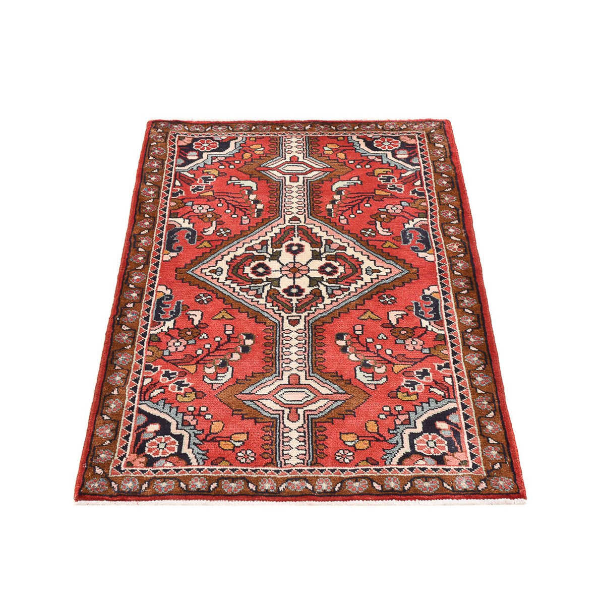 Tapis persan - Nomadic - 107 x 76 cm - rouge