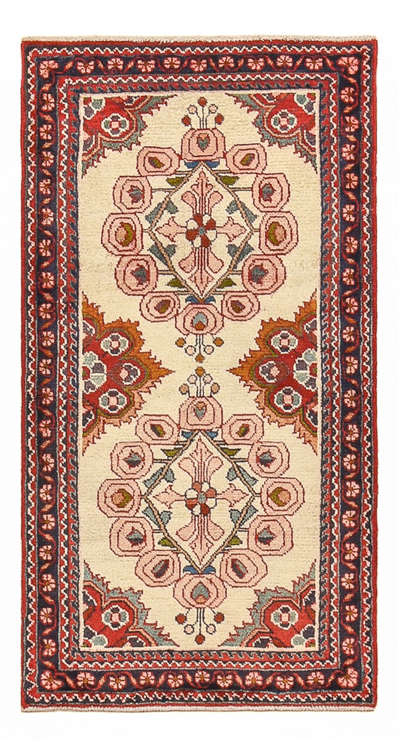 Tapis persan - Nomadic - 128 x 68 cm - beige
