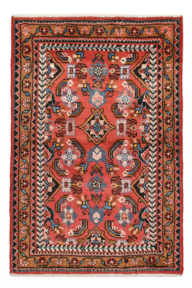 Tapis persan - Nomadic - 107 x 70 cm - rouge clair