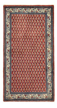 Tapis persan - Mir - 134 x 68 cm - rouge clair